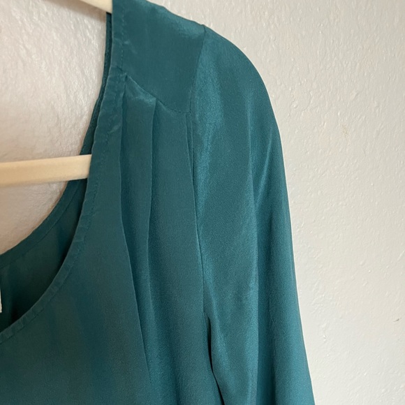 EUC Urban Outfitters Emerald Green Silky Shift Tunic Dress by Rapscallion - Picture 5 of 7